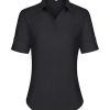 210K-rXoYmL.jpg Short Sleeve Button Dress Shirts for Women Cotton Button Down Shirts for Women Slim Fit Blouse Top 3/4 Sleeve