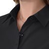 311FwlIBSnL.jpg Short Sleeve Button Dress Shirts for Women Cotton Button Down Shirts for Women Slim Fit Blouse Top 3/4 Sleeve
