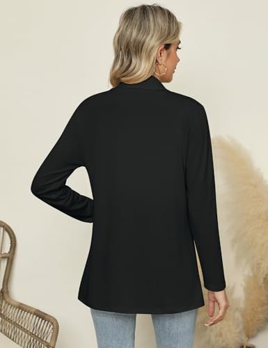 315UrKBffrL.jpg Long Sleeve Lightweight Thin 2025 Summer Cardigan for Women Casual Loose Fit Kimono Cover Up with Pockets