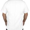 100% Polyester Short Sleeve Men's Uniform Shirt White