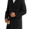317ocybDXWL.jpg Mens Trench Coat Single Breasted Mid-Long Pea Coat Classic Winter Business Jacket with Detachable Hood