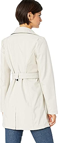 Collection Women's Soft Shell Trench Coat with Detachable Hood