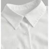 319ZGC-NVJL.jpg Women's Elegant Puff Long Sleeve Collared Shirts Button Down Dressy Blouse Top