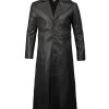 Leather Trench Coat Men - Long Jacket Real Lambskin Leather Coats For Men