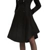 31BoxqKYw-L.jpg Long Trench Pea Coat for Women - Wool Winter Trench Coat Goth Lapel Peacoat Outwear Thick Hood Pea Jacket Trenchcoat