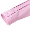 Mens Solid Oxford Shirt Long Sleeve Dress Shirt Work Casual Button Down Shirts with Pocket
