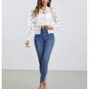 Women's Sheer Mesh Zip Up Bomber Jacket Long Sleeve Baseball Collar Outwear Tops