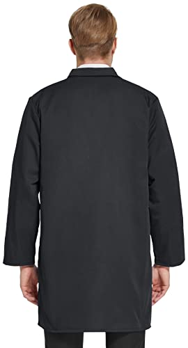 Professional Lab Coat for Men Women Long Sleeve, White, Unisex