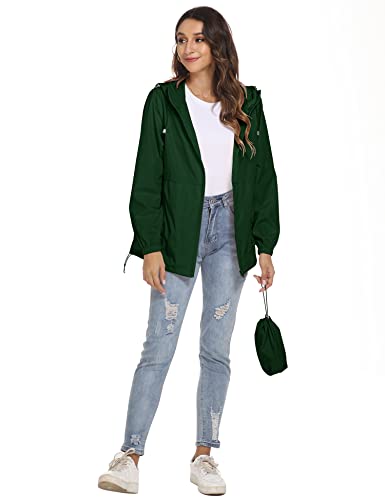 31RBBpVijEL.jpg Womens Rain Jackets Waterproof Windbreaker Jackets lightweight Portable Rain Coat