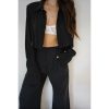 Womens Button Down Cropped Shirts Long Sleeve V Neck Solid Tops Casual Collared Blouse with Chest Pocket XS-XXL