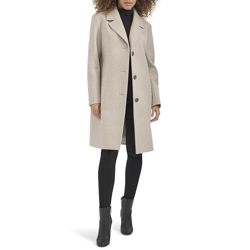 Women's Notch Collar Fly Front Single Breasted Topcoat