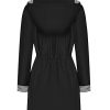 Rain Coats for Women Waterproof Rain Jacket Lightweight Windbreaker Outdoor Hooded Trench Coat