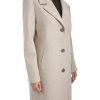 Women's Notch Collar Fly Front Single Breasted Topcoat