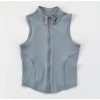 Women's Fitness Vest Sleeveless Workout Jacket Summer Yoga Sports Zipper Top Casual Training Slim Fit Activewear