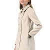 Women's Peter Pan Collar Double Breasted Winter Long Trench Pea Coat
