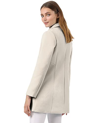 Women's Peter Pan Collar Double Breasted Winter Long Trench Pea Coat