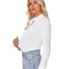Button Down Shirts for Women Slim fit Long Sleeve Stretch Dress Shirts Work Shirt Wrinkle Free Office Blouses