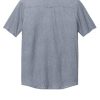 Unisex Extend Short Sleeve Button Up | Collared Work Shirt for Men & Women, Knitted Polo Shirt