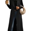 Womens Long Vest Casual Double Breasted Sleeveless Trench Coat Jackets