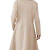 31uIWiP-hFL.jpg Womens Long Double Breasted Coats Lapel Collar Pea Coat Winter Slim Fit Jackets Trench Coat Outwear