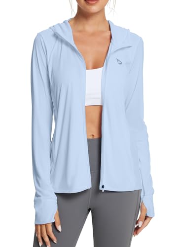 31z3Q6FPEL.jpg Women's Sun Protection Jacket Hoodie Clothing Lightweight Long Sleeve Sun Cover Up Shirt