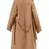 415BLGwqgpL.jpg Women Elegant Wool Pea Coat Lapel Collar Double Breasted Mid-Long Winter Overcoats with Belted Pockets