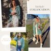 415s4dE2aeL.jpg Womens Corduroy Button Down Shirts Boyfriend Long Sleeve Oversized Blouses Tops