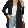 41Dfw7JehsL.jpg Long Sleeve Lightweight Thin 2025 Summer Cardigan for Women Casual Loose Fit Kimono Cover Up with Pockets