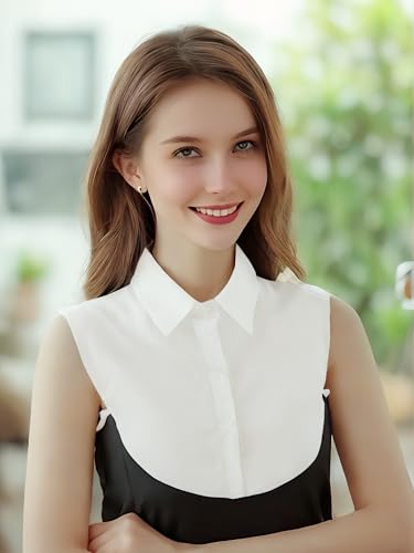 Detachable Collar Faux Shirt Dickie Collars for Women Men