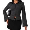 41KkBlRzdL.jpg Women Striped Fitted Button Down Shirts Bell Long Sleeve Shirt Office Work Blouse Tops