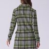 41KwZDrpiZL.jpg Women's 2025 Winter Notched Lapel Pea Coat Classic Buffalo Checks Double Breasted Plaid Coat