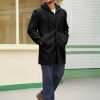 41NFKncq0L.jpg Mens Trench Coat Single Breasted Mid-Long Pea Coat Classic Winter Business Jacket with Detachable Hood