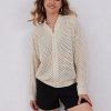 Womens Zip Up Crochet Cardigan Sweater Oversized Long Sleeve Hollow Out Knit Bomber Jacket Fishnet Sweaters