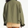 41OVDCRqjRL.jpg Womens Contrast Collar Jacket Casual Button Down Long Sleeves Crop Trench Coat Outerwear with Pockets