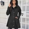 41PhC4FzCWL.jpg Raincoat Women Waterproof Long Hooded Rain Jacket Trench Coats Windbreaker Travel Jacket