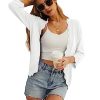 Women's 3/4 Sleeve Summer Cardigan Lightweight Casual Open-Front Cropped Shrug Sweaters for Women