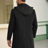 41SbZhNenCL.jpg Mens Trench Coat Single Breasted Mid-Long Pea Coat Classic Winter Business Jacket with Detachable Hood