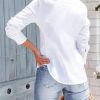 Women's Button Down Shirts Long Sleeve Dress Shirts Wrinkle Free Collared Work Office Solid Blouses Corset Tops