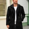 41VWyVuYjHL.jpg Mens Trench Coat Single Breasted Mid-Long Pea Coat Classic Winter Business Jacket with Detachable Hood