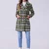 41Vy1n5JgiL.jpg Women's 2025 Winter Notched Lapel Pea Coat Classic Buffalo Checks Double Breasted Plaid Coat