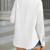 Womens Button Down Shirts Long Sleeve Dress Shirt Textured Collared Work Blouse Dressy Casual Tops with Pocket