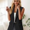 41X1iDdIm9L.jpg 2025 Fall Women's Sleeveless Vest Blazer - Fully Lined Lightweight Fashion Casual Work Office Tops with Pockets