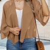 41ZJdt3EL.jpg Womens Summer Tops Short Shrugs Kimono Cardigans Casual Chiffon Bolero Jackets