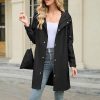 Packable Waterproof Rain Jacket Women with Hood Raincoat Windbreaker Long Hooded Trench Coats S-2XL Available