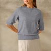 Women's Wool Blend Summer Fall Seamless Half Sleeve Tops 2025