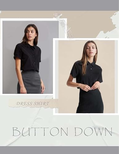 Women's Button Down Shirts Short Sleeve Dress Shirts Basic Business Collared Work Blouses