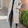 41kpq4uStSL.jpg Womens Trench Coat Winter Lapel Double Breasted Long Pea Coat Casual Work Office Overcoat with Pocket