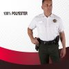 100% Polyester Short Sleeve Men's Uniform Shirt White
