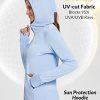 41lCeBGWTYL.jpg Women's Sun Protection Jacket Hoodie Clothing Lightweight Long Sleeve Sun Cover Up Shirt