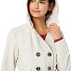 Collection Women's Soft Shell Trench Coat with Detachable Hood